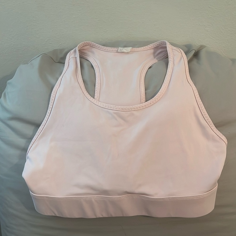 Baby Pink Fabletics Sports Bra